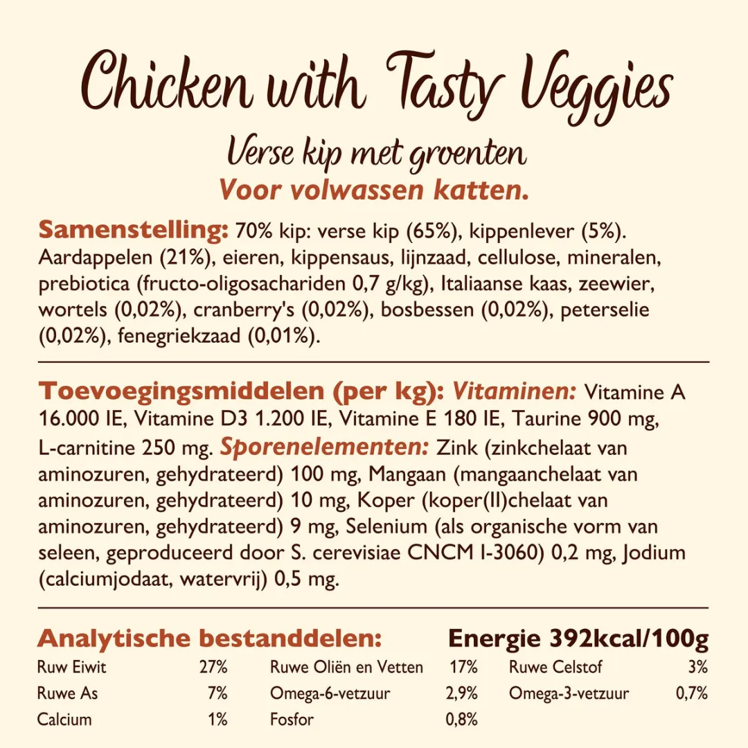 Lily's Kitchen Kattenvoer Droogvoer Kip met Groenten - 4x800g