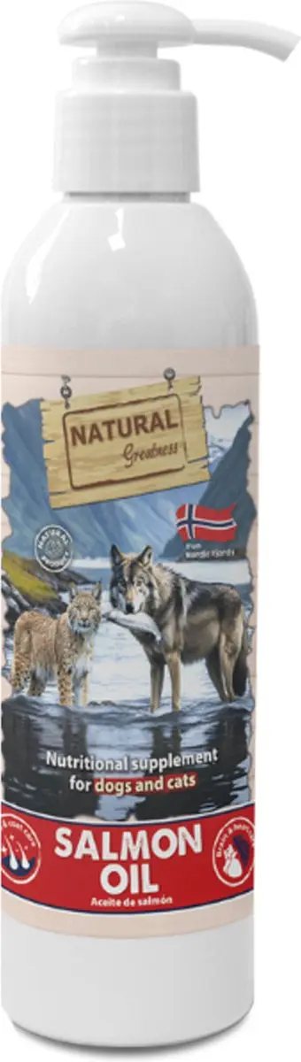 Natural Greatness Zalmolie Hond & Kat 250ml