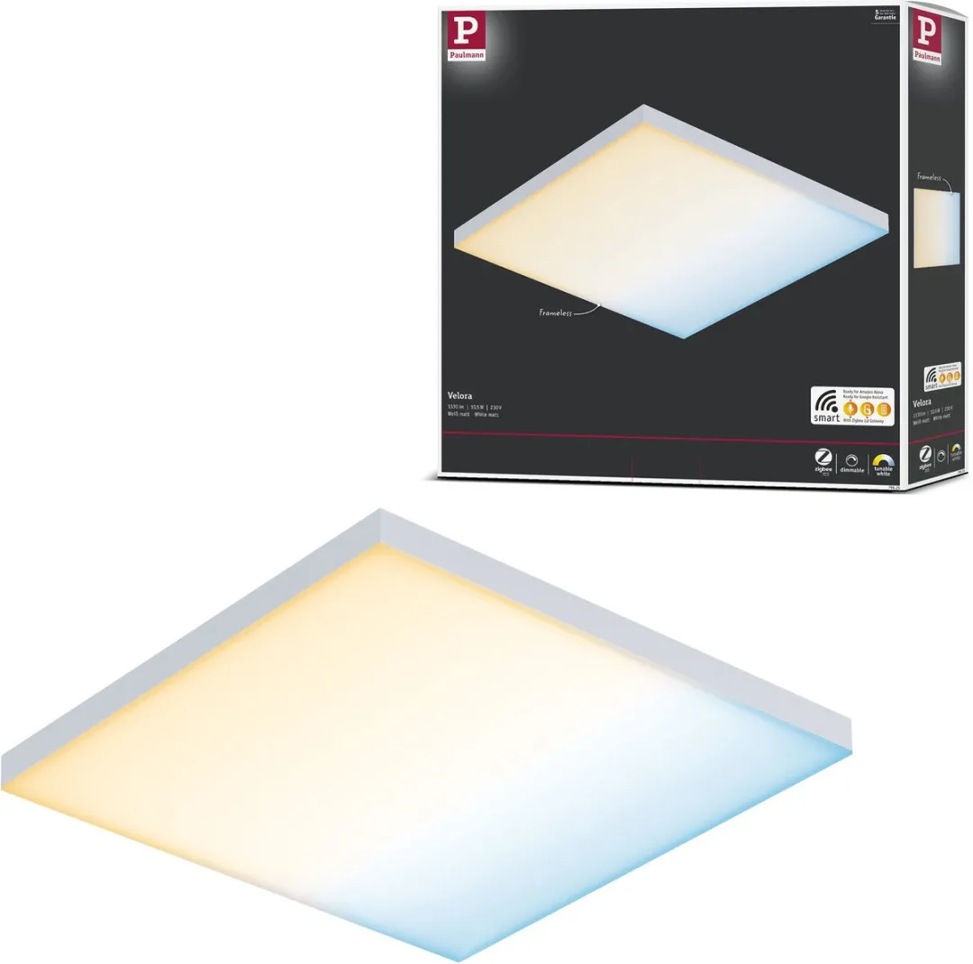 Paulmann Velora LED-paneel Zigbee 3.0 10,5W 1100lm Tunable White
