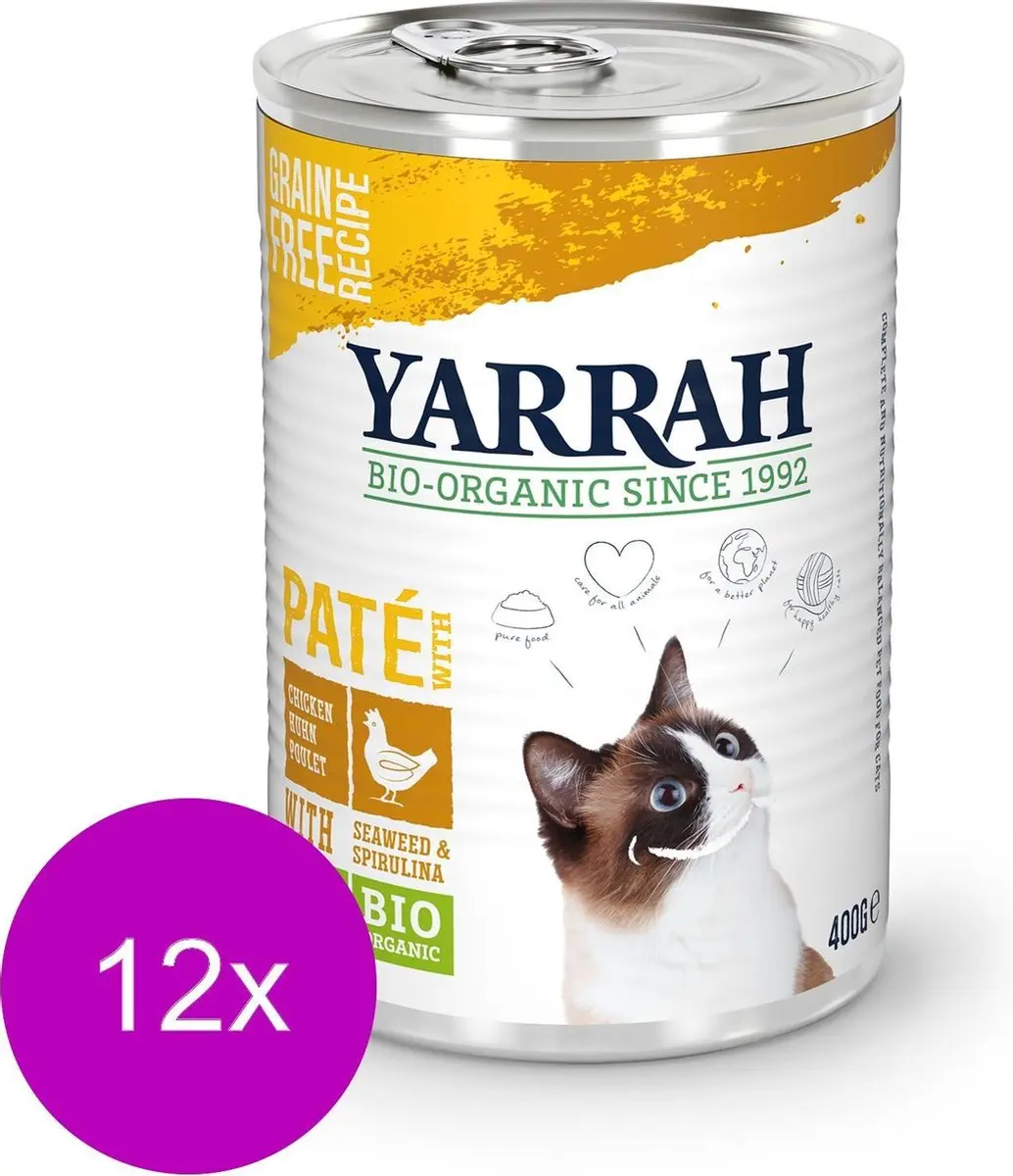 12x Yarrah Bio Kat Blik Paté