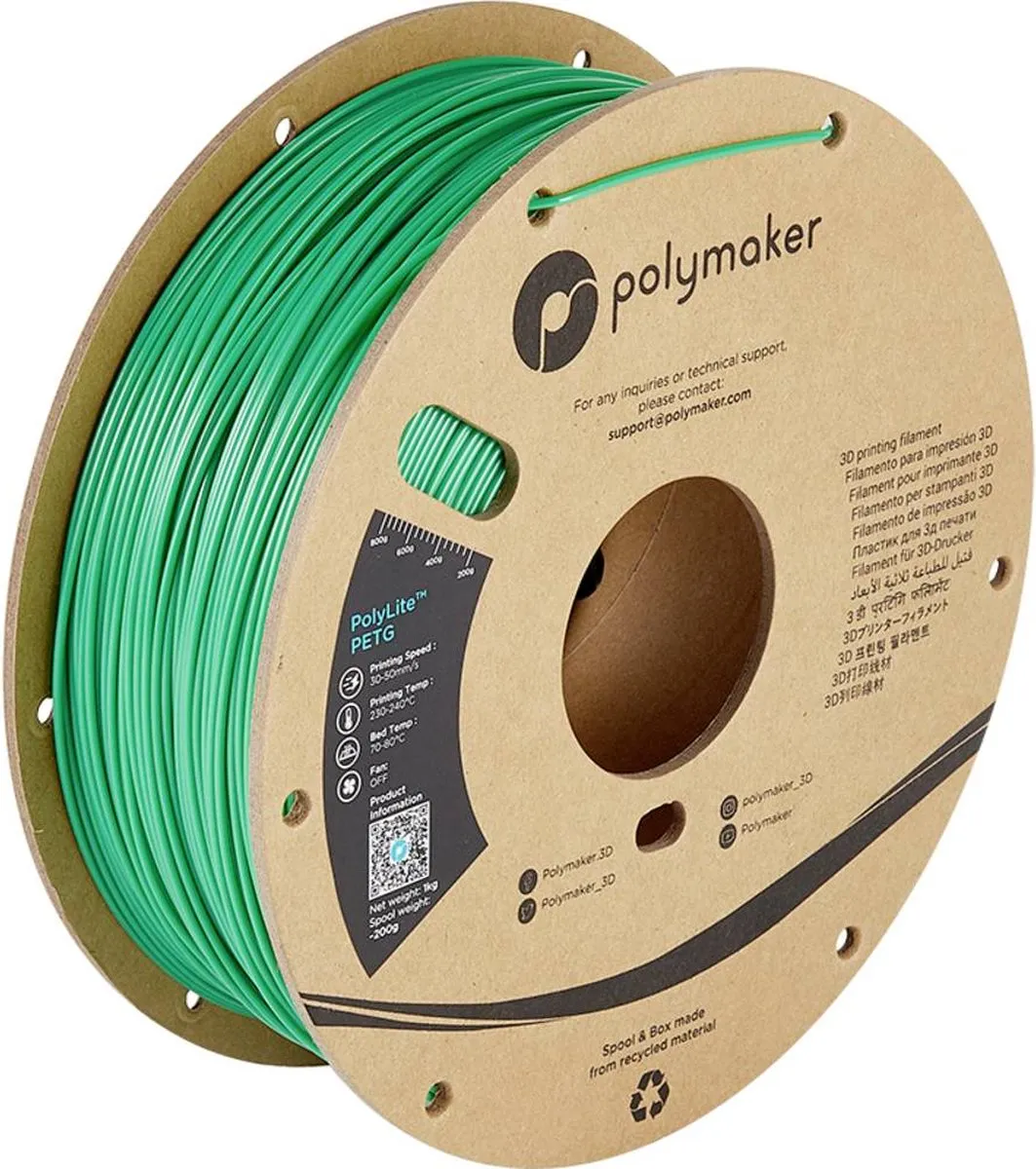 Polymaker PolyLite PETG Filament 1.75mm 1000g