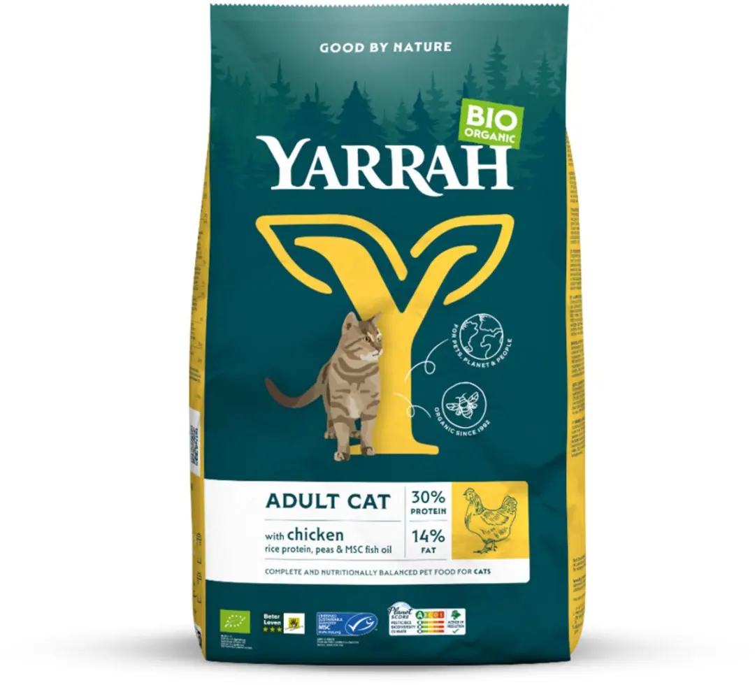 Yarrah Bio Kattenvoer Adult Kip