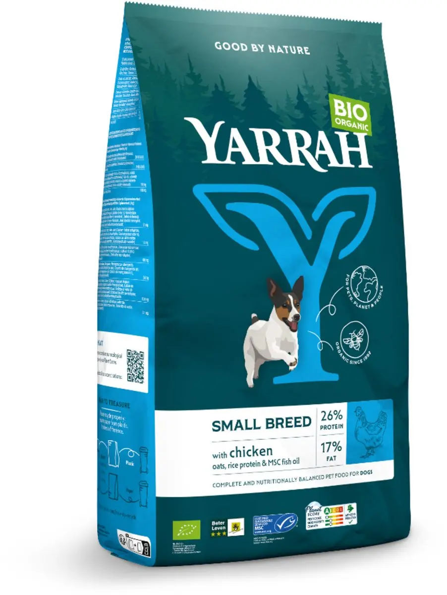 Yarrah Biologisch Small Breed Hondenvoer Kip