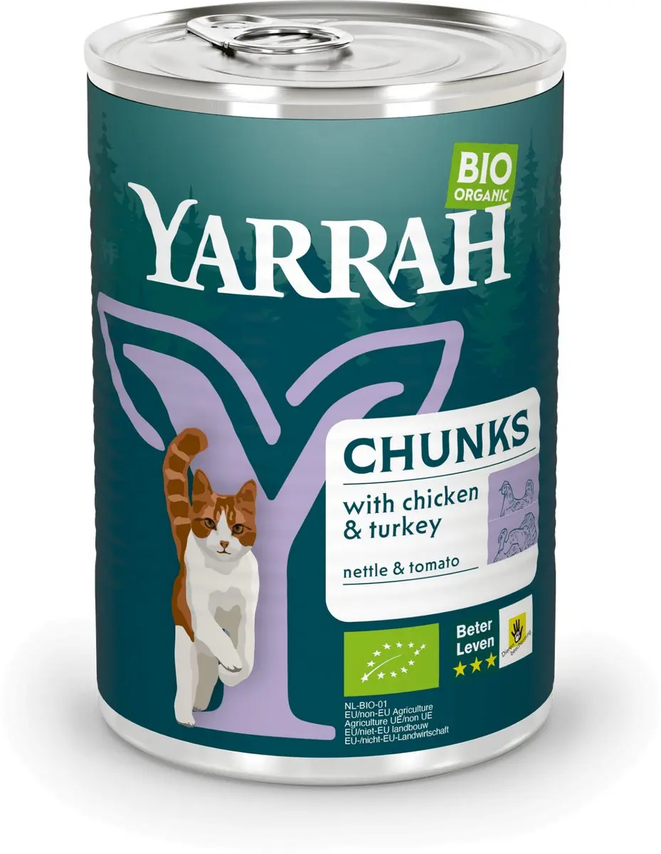 Yarrah Bio Kattenvoer Brokjes in Saus