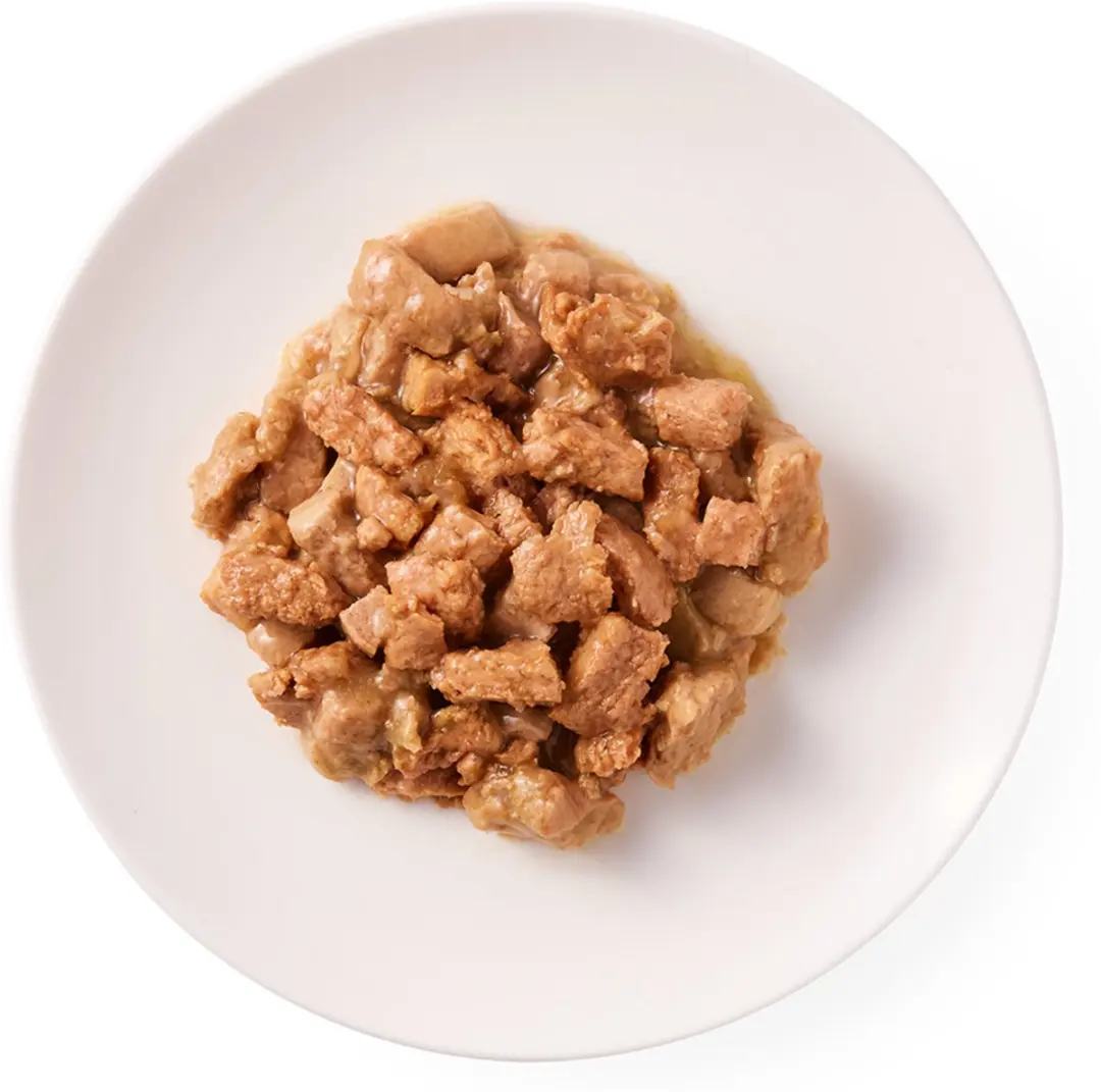 Yarrah Bio Kattenvoer Chunks Kip & Kalkoen 100g - afbeelding 2 van 6