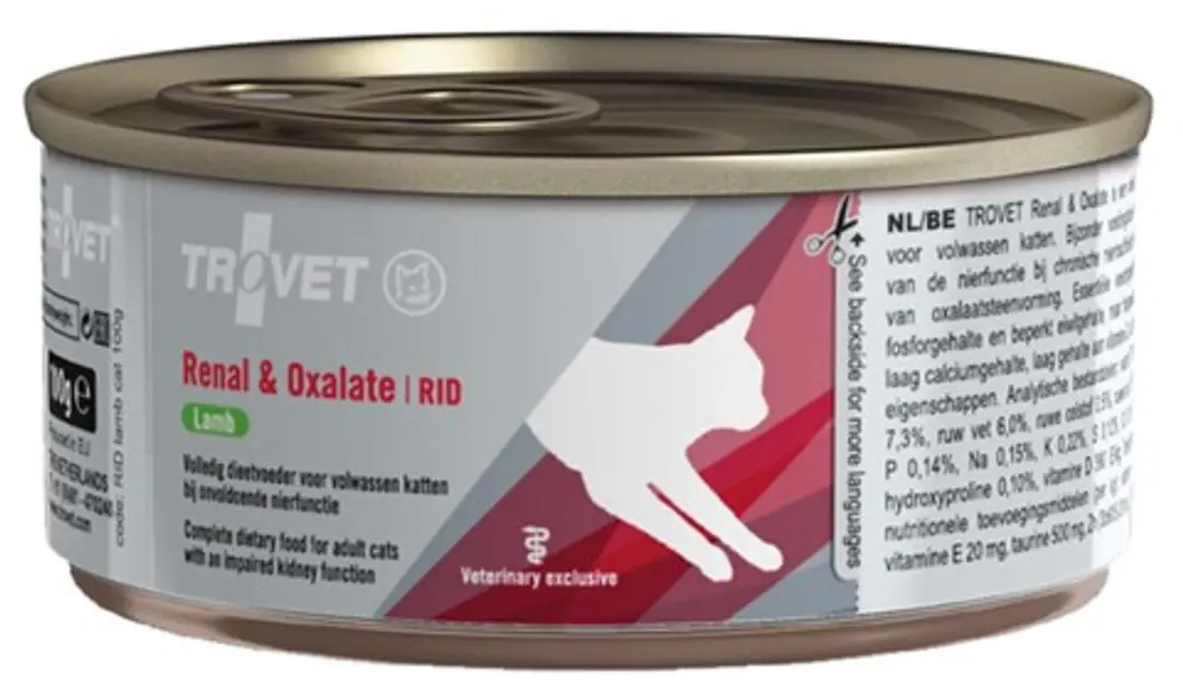 Trovet RID Renal & Oxalate Kattenvoer Nat Lam - 6x200g - afbeelding 3 van 4