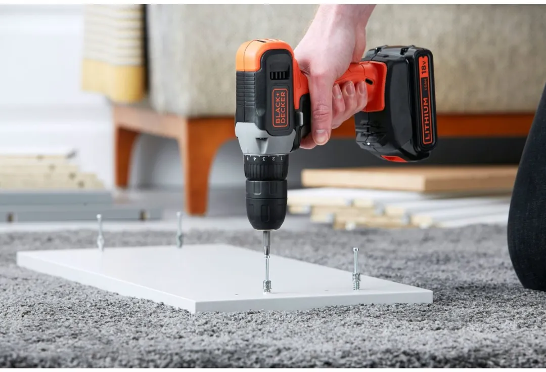 BLACK+DECKER BCD001C1-QW Accuboormachine - 18V - 1 Snelheid - 10 Instellingen