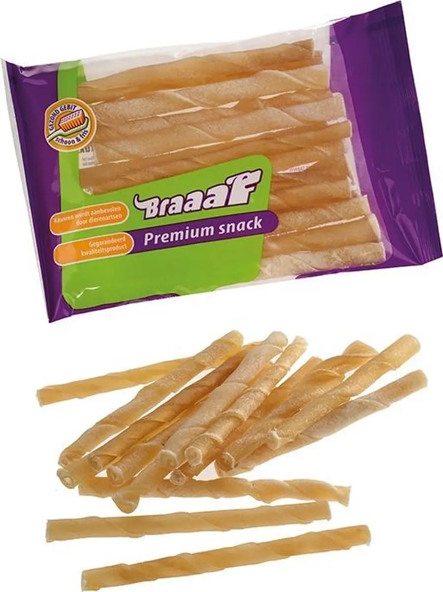 Braaaf Hondensnack Sticks Zalm, Pompoen & Selderij - 10x 85g - afbeelding 6 van 6