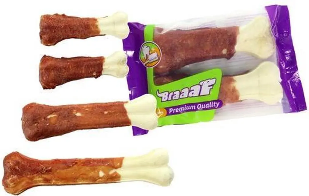 Braaaf Hondensnack Geperst Bot Eend 20 cm - 175g - afbeelding 6 van 6