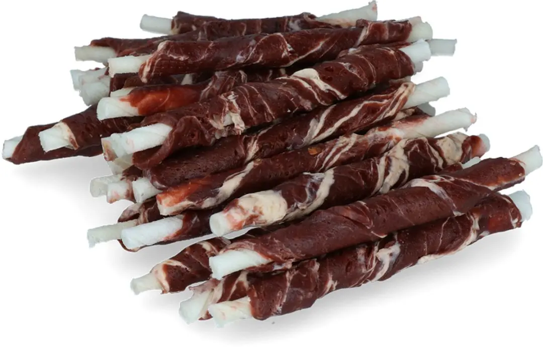 Braaaf Hondensnack Rol Sticks Lam & Vis 12 cm - 250g - afbeelding 3 van 6