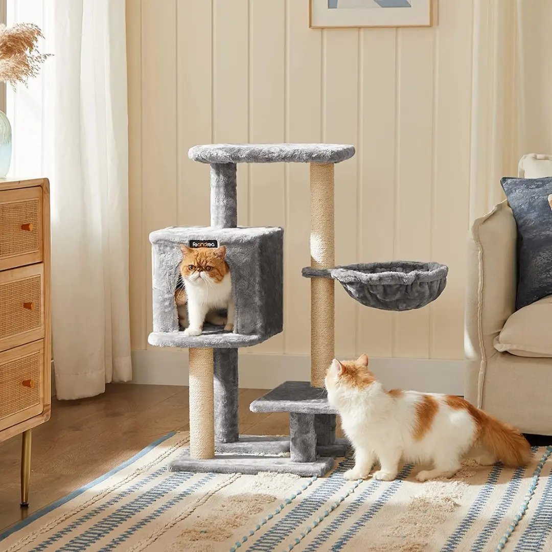 FEANDREA Krabpaal voor Katten 84cm - Lichtgrijs - afbeelding 3 van 6