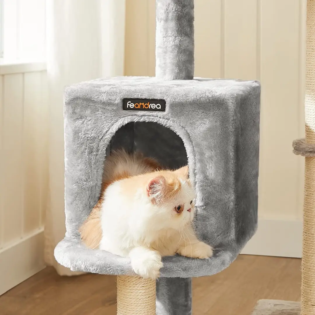 FEANDREA Krabpaal voor Katten 84cm - Lichtgrijs - afbeelding 6 van 6
