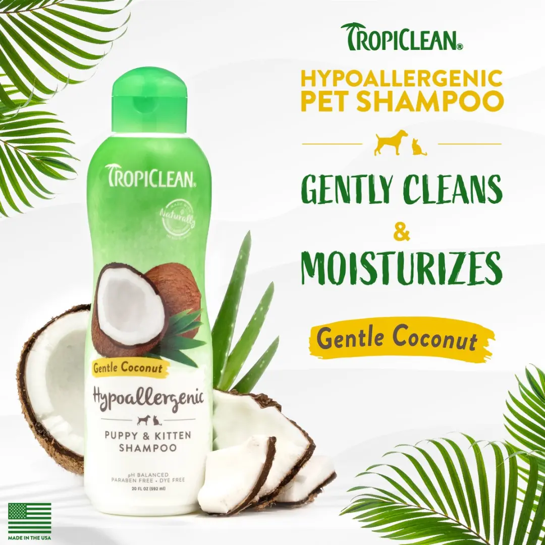 TropiClean Zachte Kokos Hondenshampoo 355ml - afbeelding 5 van 6
