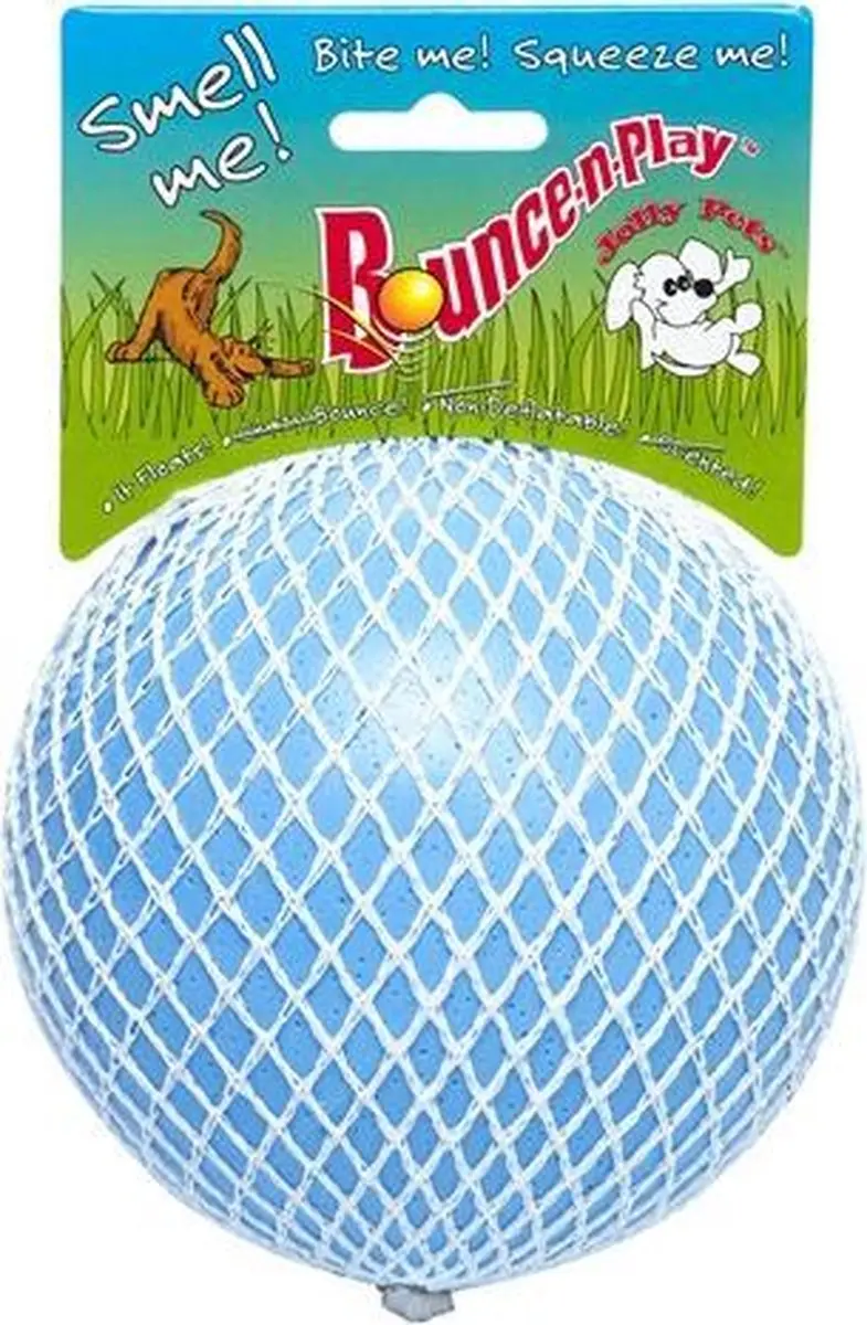 Jolly Pets Bounce-n Play Speelbal Ø20cm - Baby Blauw - afbeelding 4 van 6