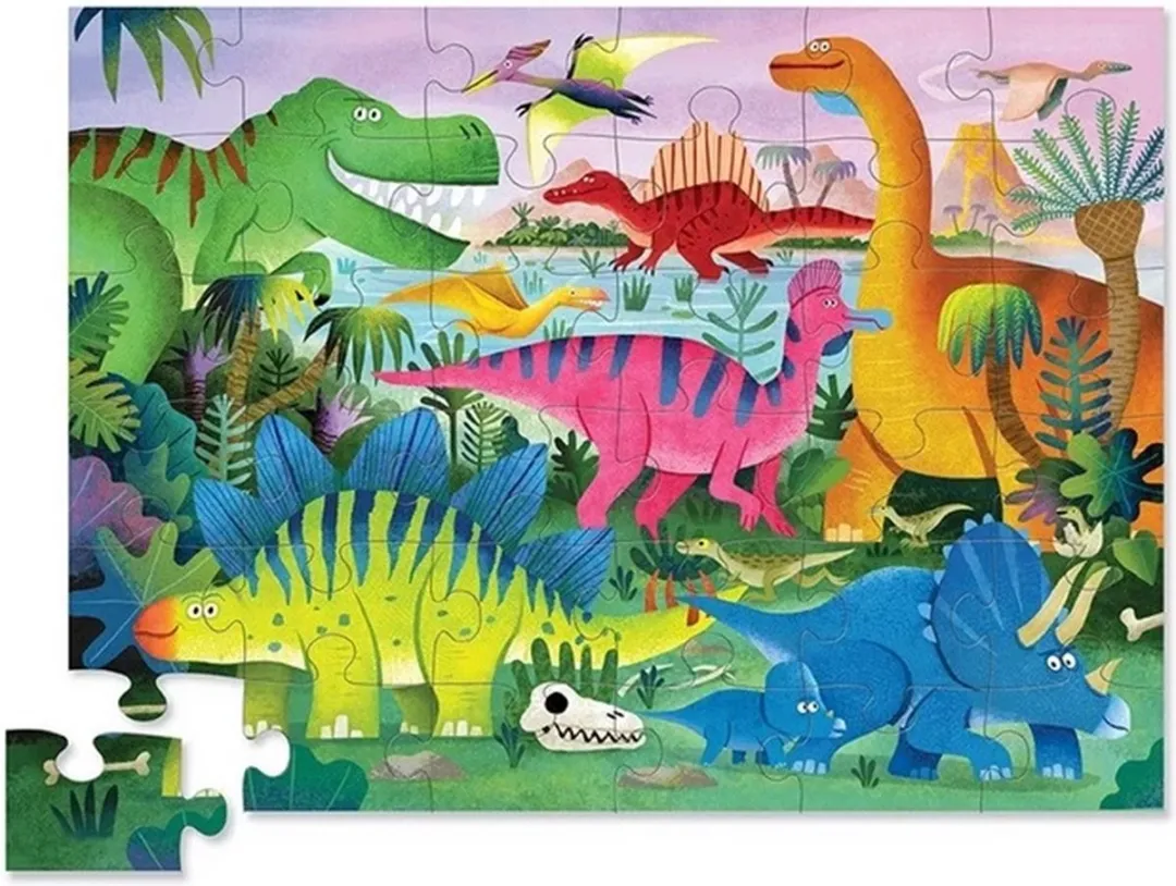 Crocodile Creek Dino Puzzel Stegosaurus 36 Stuks - CC40784