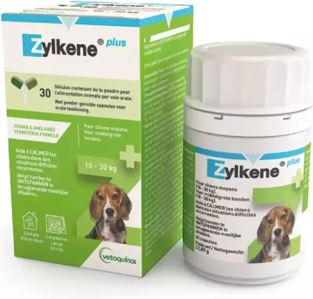 Vetoquinol Zylkene Plus 225 mg Capsules voor Honden