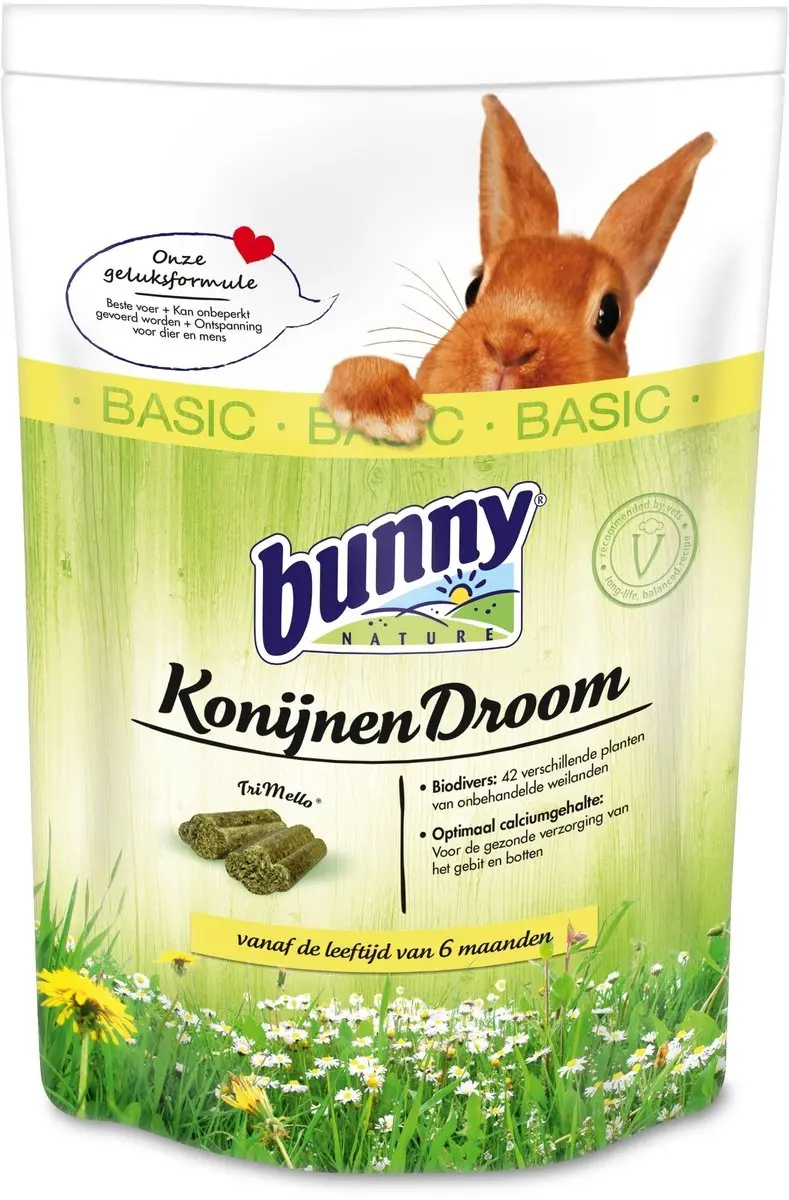 Bunny Nature Konijnendroom Basic Konijnenvoer - 4kg - afbeelding 2 van 4