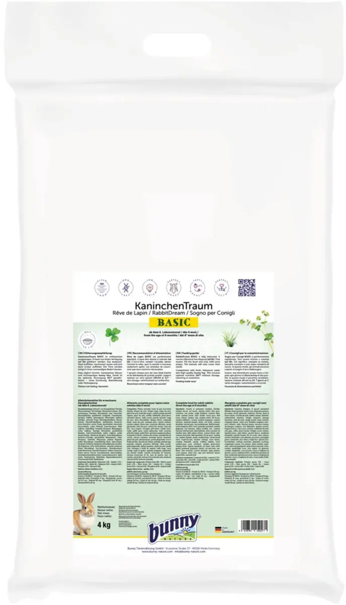 Bunny Nature Konijnendroom Basic Konijnenvoer - 4kg - afbeelding 4 van 4