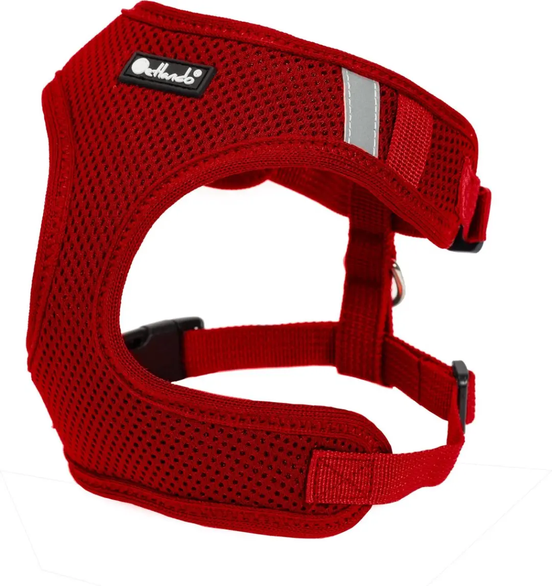 Petlando Hondenharnas Mesh Vest Rood