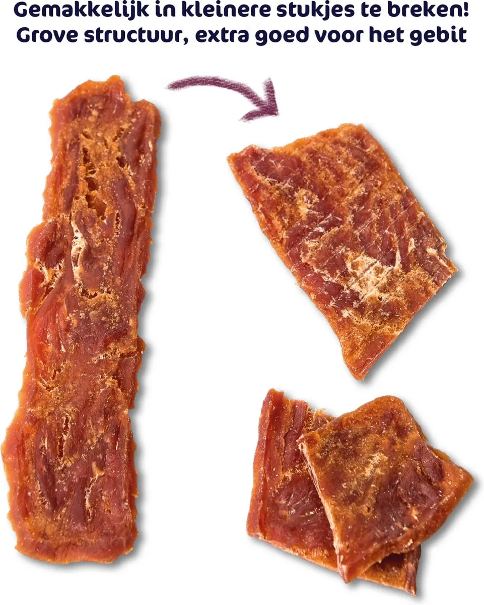 Renske Vleesrepen Hondensnack Zalm & Groente 100g