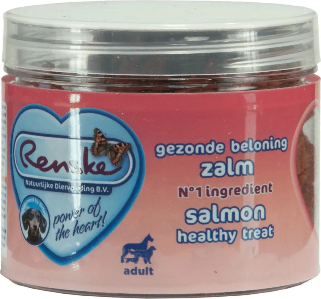 Renske Gezonde Beloning Hartjes Zalm 100g