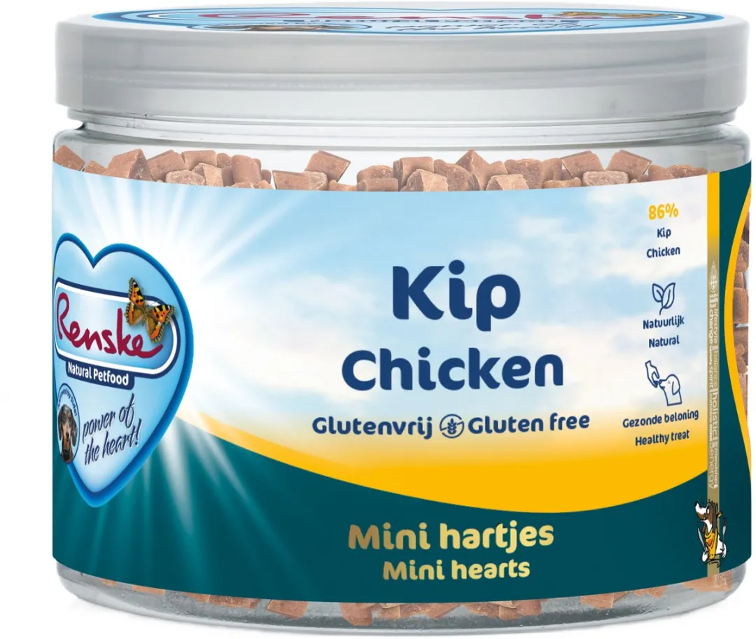 Renske Gezonde Beloning Hartjes Zalm 100g
