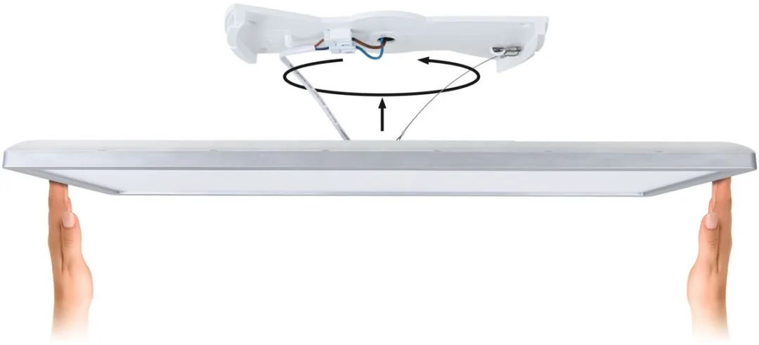 Paulmann Atria Shine LED-paneel 22W 1800lm 4000K - Zwart - afbeelding 6 van 6