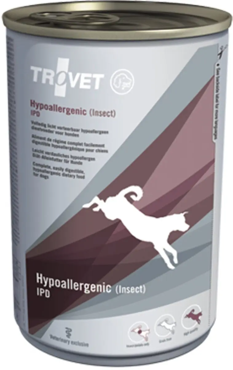 TROVET Hypoallergenic IPD (Insect) Hond