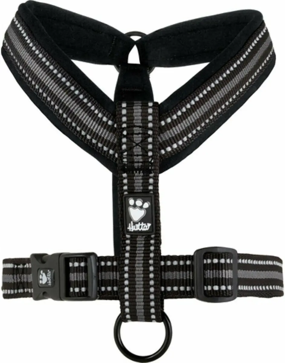 Hurtta Casual Y-harnas ECO Zwart 60-70 cm