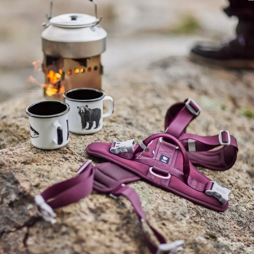 Hurtta Weekend Warrior II ECO Sele - 75-100cm - Aubergine - afbeelding 2 van 4
