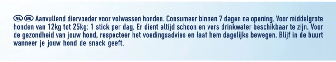 DentaLife Hondensnack Kauwstaaf Medium 12-25 kg - 15 stuks - afbeelding 3 van 6