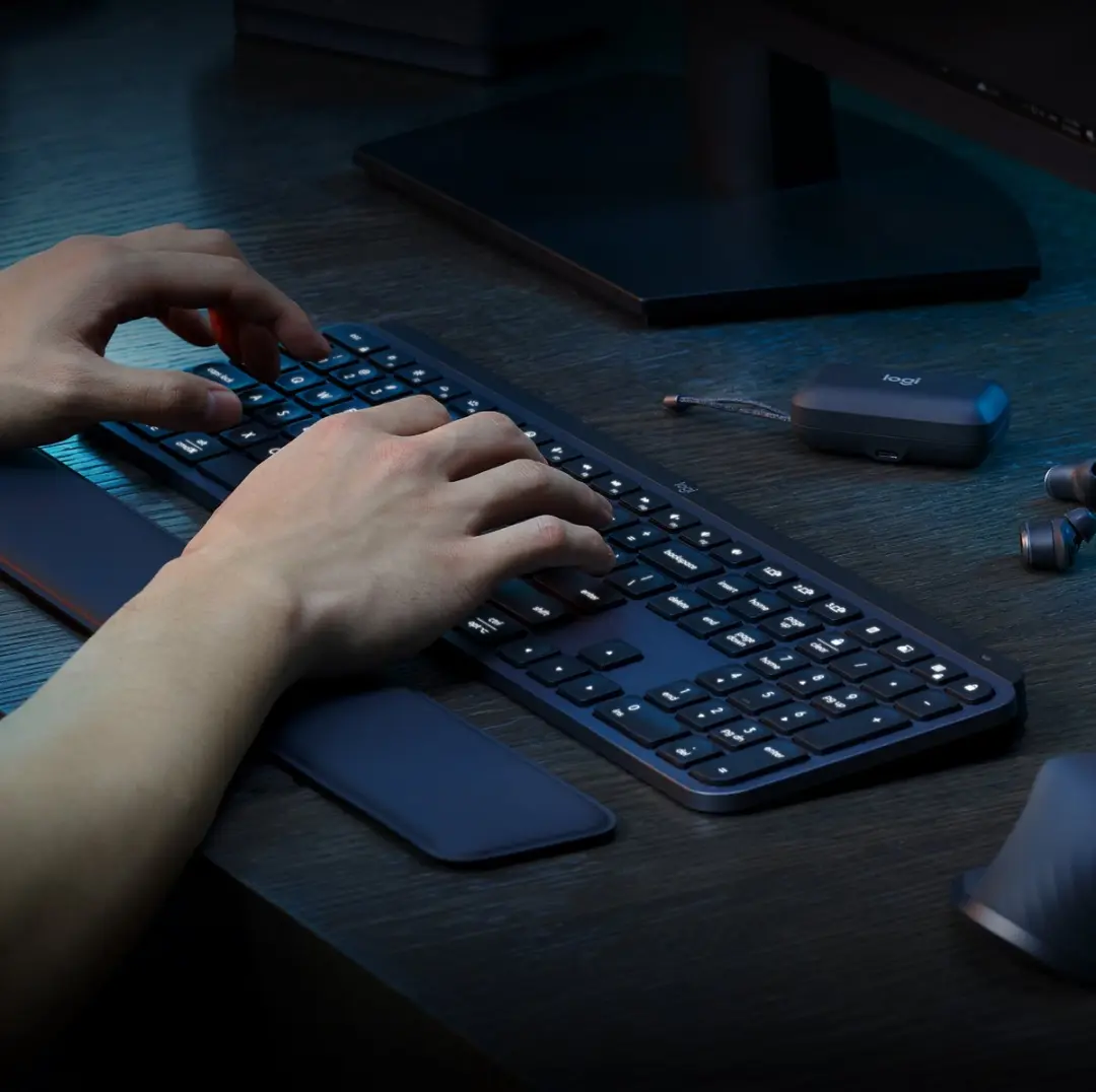 Logitech MX Keys S 920-011574 Draadloos Toetsenbord - AZERTY BE - Grijs - afbeelding 4 van 6