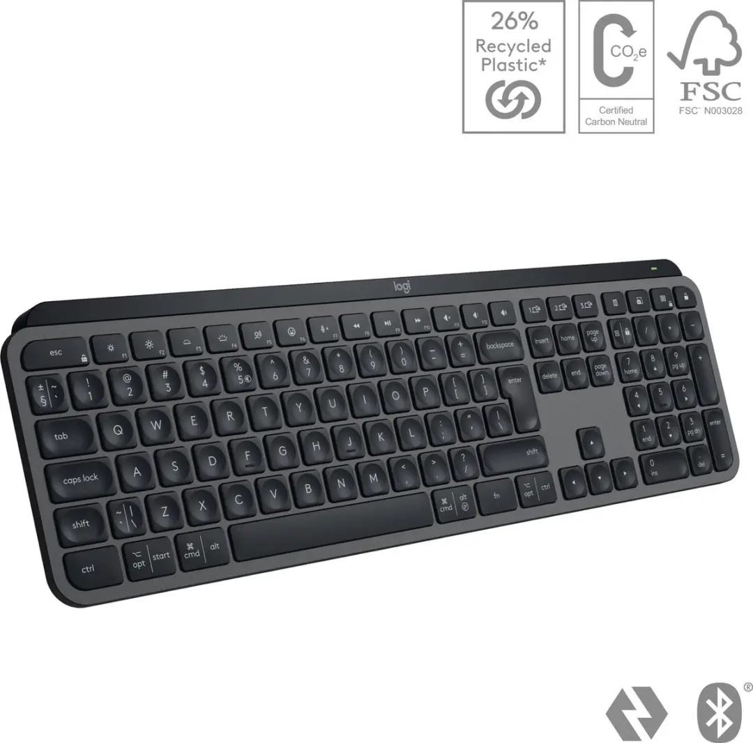 Logitech MX Keys S 920-011574 Draadloos Toetsenbord - AZERTY BE - Grijs - afbeelding 5 van 6