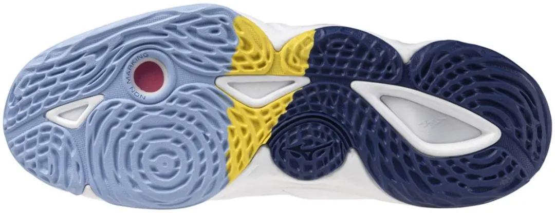 Mizuno Wave Momentum 3 Indoorschoenen - Wit/Blauw - afbeelding 4 van 6