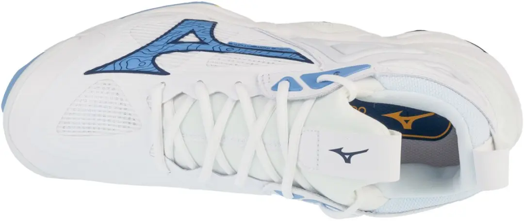 Mizuno Wave Momentum 3 Indoorschoenen - Wit/Blauw - afbeelding 5 van 6