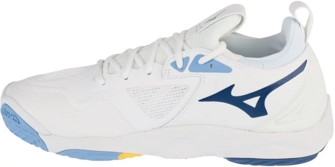 Mizuno Wave Momentum 3 Indoorschoenen - Wit/Blauw - afbeelding 3 van 6