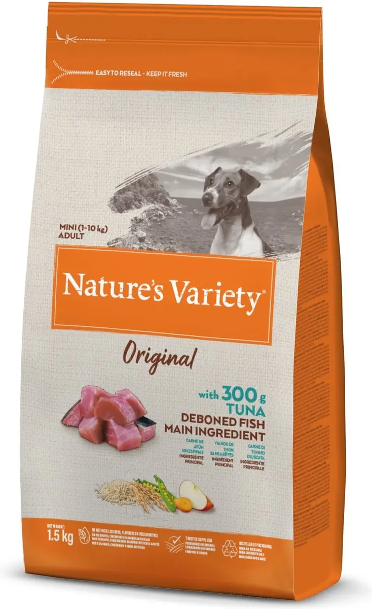 Natures variety original adult mini tuna
