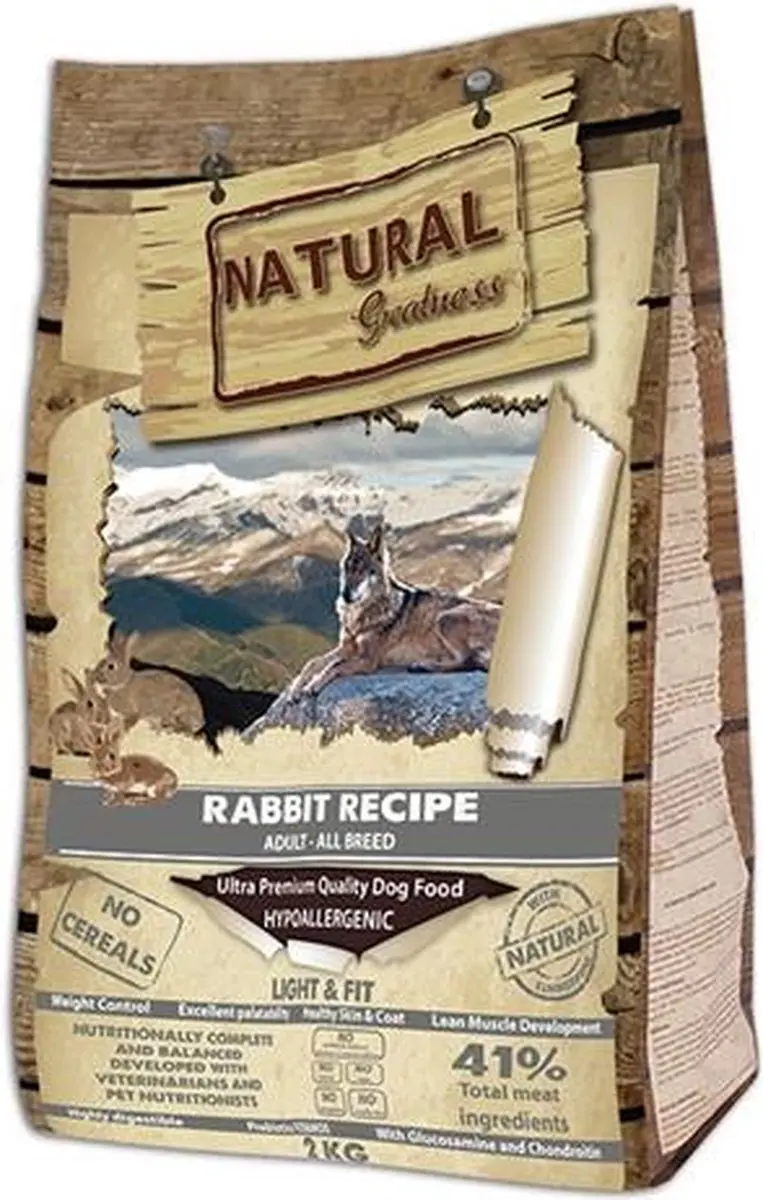 Natural Greatness Konijn Light & Fit Hondenvoer