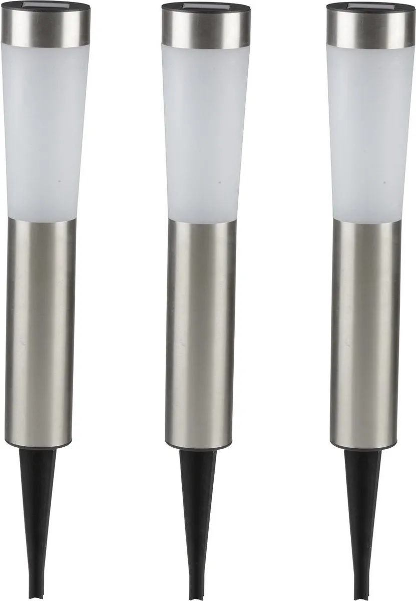Grundig Prikspot Solar Tuinlampen RVS