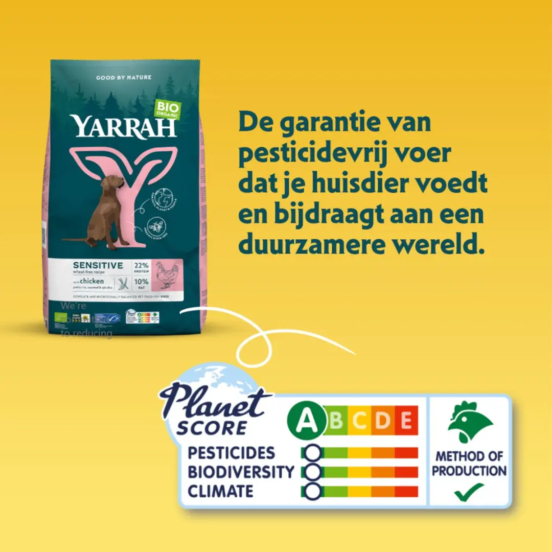 Yarrah Bio Hondenvoer Sensitive Adult Kip & Rijst 10 kg - afbeelding 6 van 6