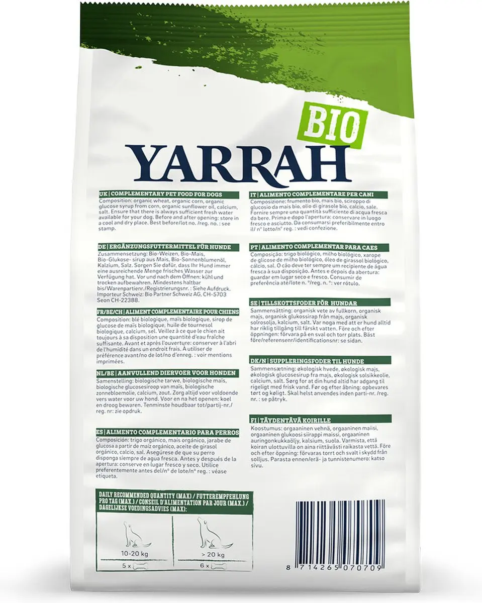 Yarrah Biologische Hondenkoekjes Vegan - 4x 500gr - afbeelding 5 van 6