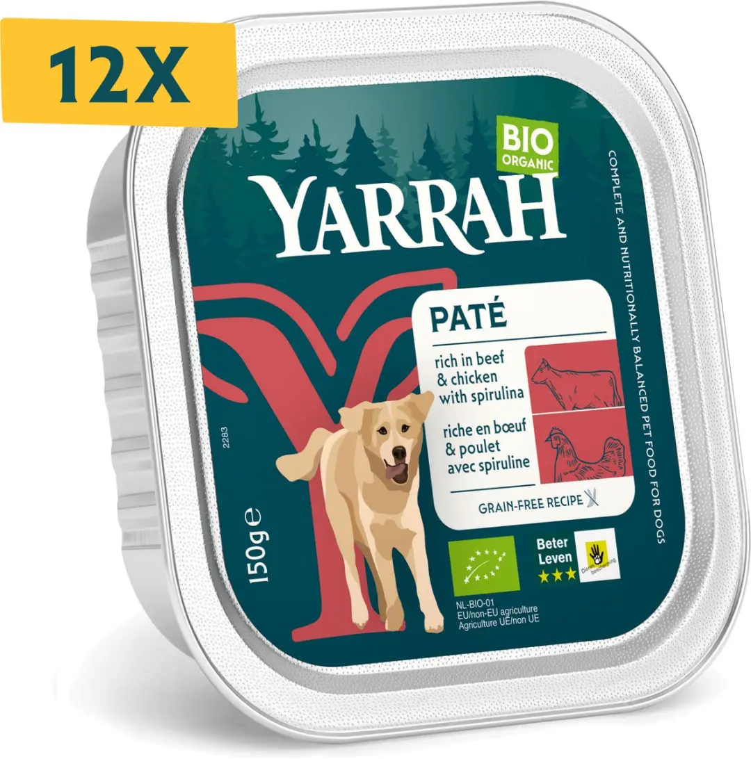 Yarrah Dog Alu Bio Hondenvoer Rund