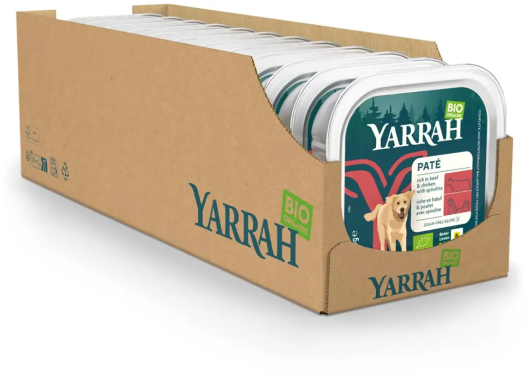 Yarrah Dog Alu Bio Hondenvoer Rund - 12 x 150g - afbeelding 6 van 6