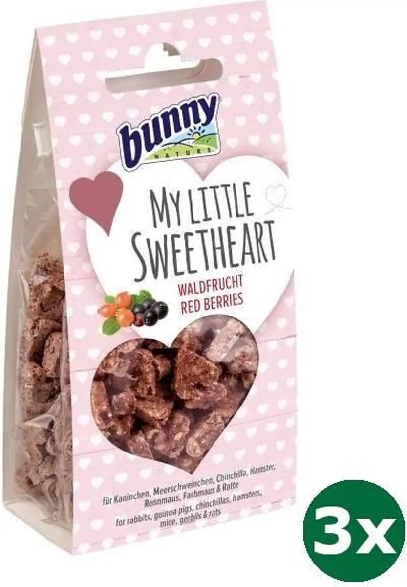 3x30 gr Bunny nature my little sweetheart bosvrucht
