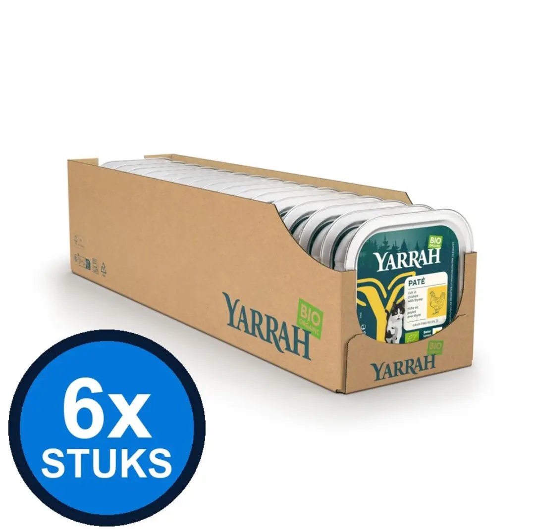6x Yarrah dog bio alu paté grvr mix Multipack 6x150gr