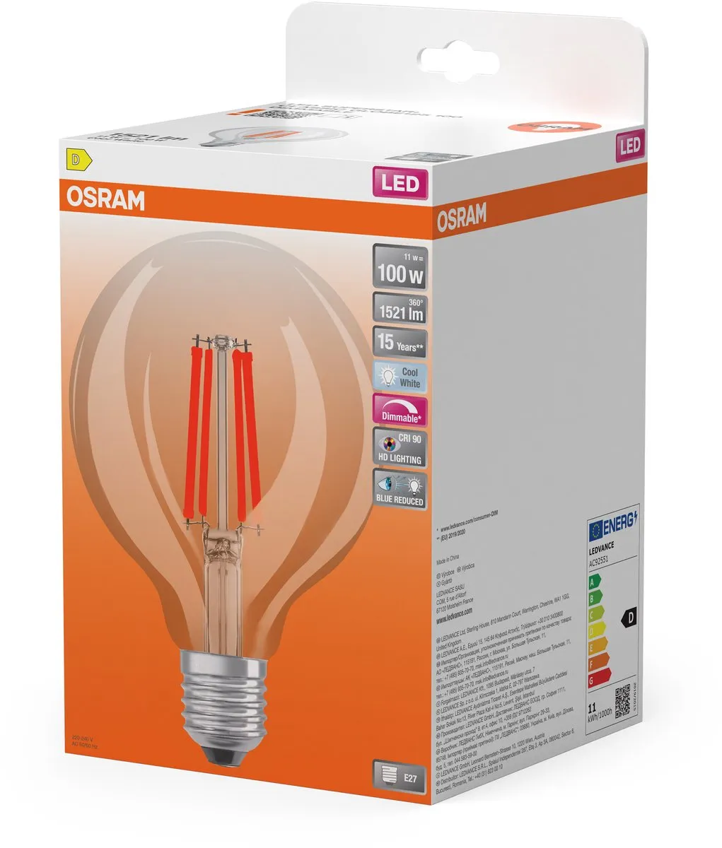 Osram Superstar LED Lamp E27 11W 1521 Lumen - Koel wit - afbeelding 6 van 6