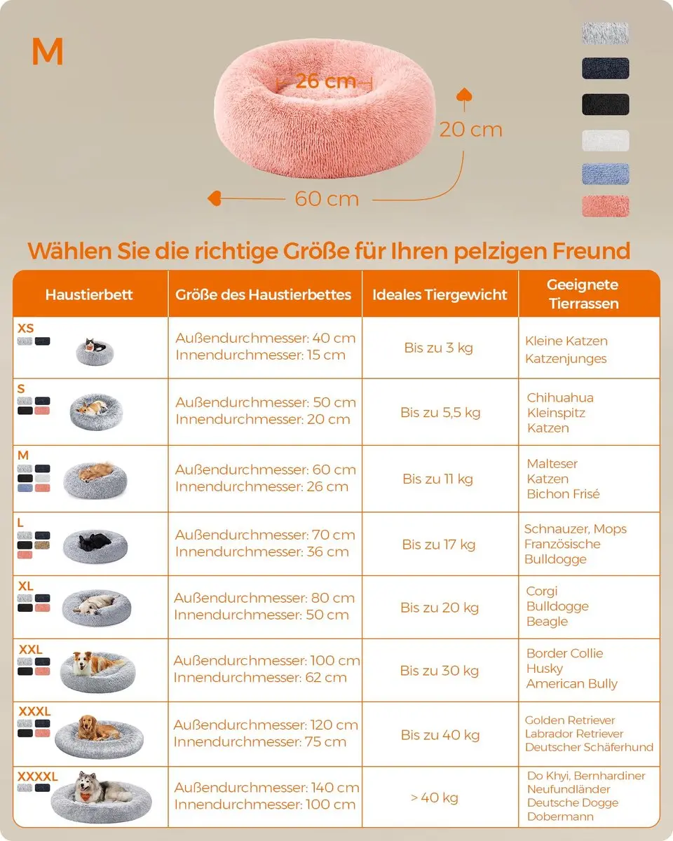 Feandrea Donutkussen PGW038P01 - 60cm - Roze - afbeelding 5 van 6