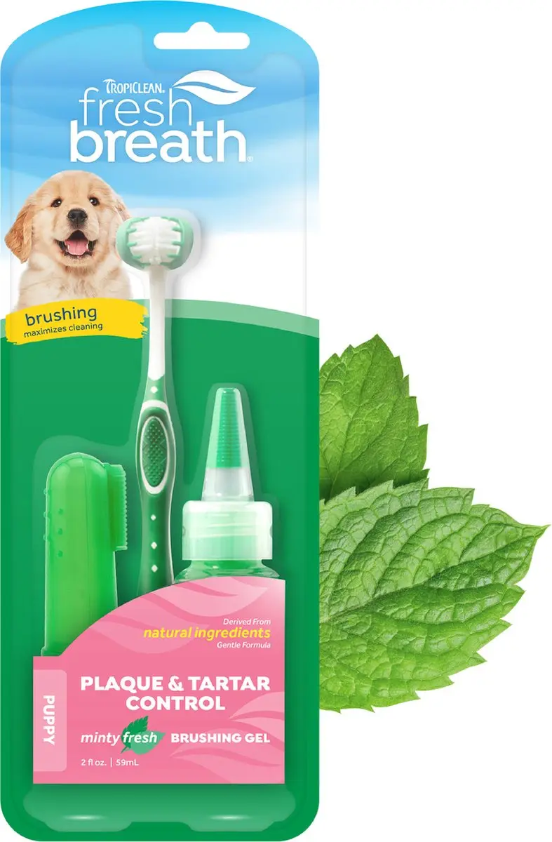 Tropiclean Puppy Tandgel met Tandenborstel