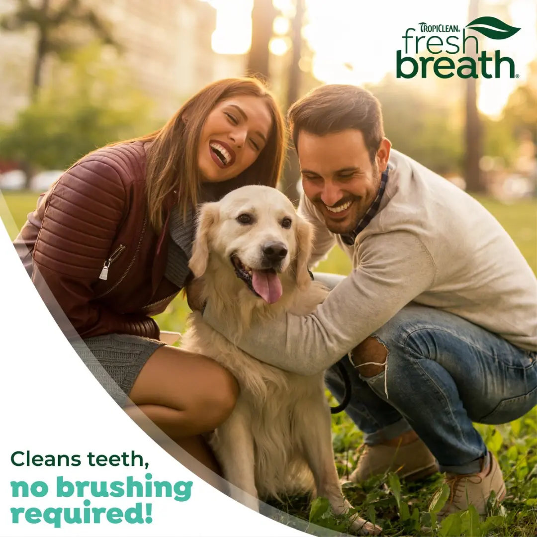 TropiClean Fresh Breath Tandgel Honden - Pindakaas - afbeelding 5 van 6