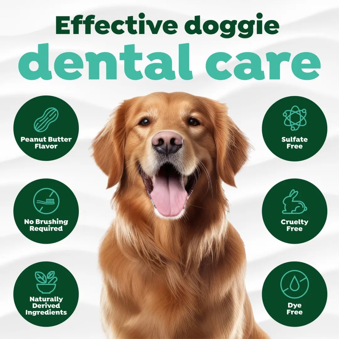 TropiClean Fresh Breath Tandgel Honden - Pindakaas - afbeelding 4 van 6